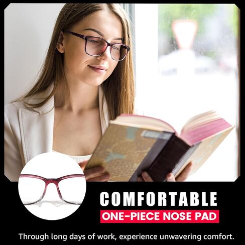 Natural Crystal Stone Lenses Reading Glasses with Clear Real Glass Lenses Blue Light Blocking & UV Protection IF5189 in Saudi Arabia