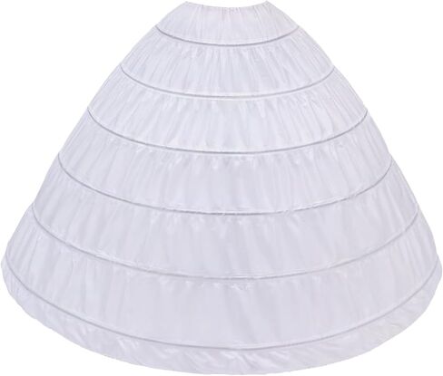 Full A-line 6 Hoop Crinoline Petticoat Underskirt for Women Underskirt Slip Skirt for Bridal Wedding Dress Ball Gown in Saudi Arabia