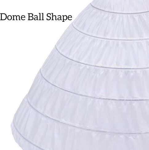 Full A-line 6 Hoop Crinoline Petticoat Underskirt for Women Underskirt Slip Skirt for Bridal Wedding Dress Ball Gown in Saudi Arabia