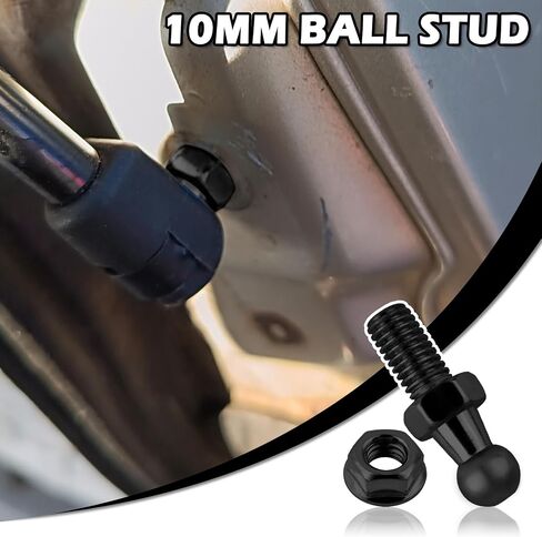 4PCS 10mm Ball Stud,5/16-18 Thread x 3/5" Gas Spring Strut Mount Stud with Hardware Nuts for Gas Struts Ball Ended Bonnet,Universal Vehicle Accessories Gases Strut Mounting Brackets in Saudi Arabia