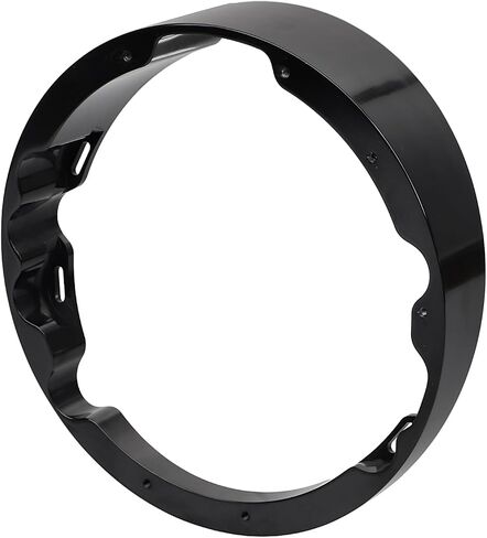 7" Raked Headlight Headlamp Bezel Adapter For Harley Touring Electra Glide Road Glide Street Glide Road King, Black in Saudi Arabia