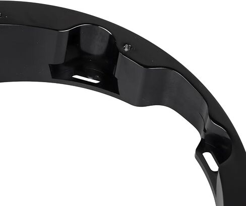 7" Raked Headlight Headlamp Bezel Adapter For Harley Touring Electra Glide Road Glide Street Glide Road King, Black in Saudi Arabia