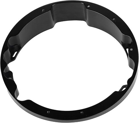 7" Raked Headlight Headlamp Bezel Adapter For Harley Touring Electra Glide Road Glide Street Glide Road King, Black in Saudi Arabia
