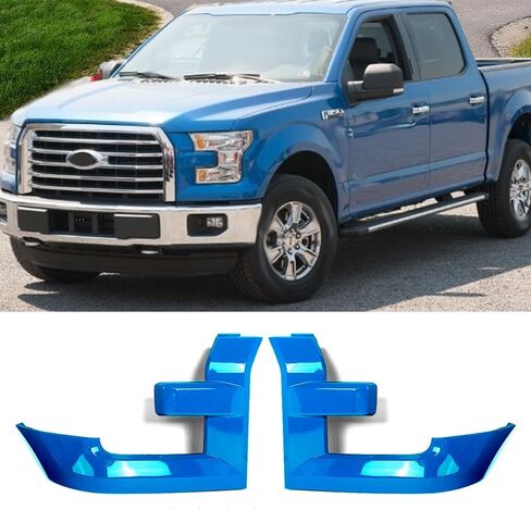 MIC Pair Headlight Bezels Trim Molding Compatible with 2015-2017 F-150 F150,Grille Molding Trim Replace for FL3Z17C755AA,FL3Z17C754AA Driver & Passenger Side (Ruby Red Metallic) in Kuwait