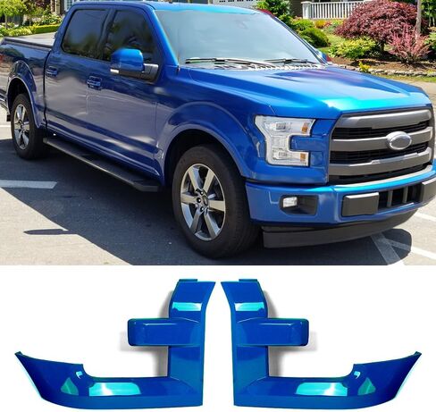 MIC Pair Headlight Bezels Trim Molding Compatible with 2015-2017 F-150 F150,Grille Molding Trim Replace for FL3Z17C755AA,FL3Z17C754AA Driver & Passenger Side (Ruby Red Metallic) in Kuwait