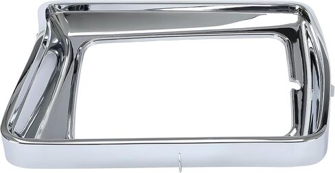 HECASA Headlight Bezel Pair Compatible with 1978-1979 Ford F-100 F-150 F-250 F-350 Bronco Truck Replacement for FO2513115 FO2512114 D8TZ13064E D8TZ13064F Left & Right Light Bezel Frame Chrome Silvery in Saudi Arabia