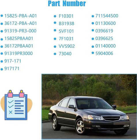 15825-P8A-A01 36172-P8A-A01 مجموعة حشية مرشح الزيت من طقم حشية ملائمة لعام 1999-2013 ACURA MDX ZDX TSX RL TL CL لعام 1998-2014 Honda Accord CG1 CM6 Odyssey Ridgeline 3.0L 3.2L 3.5L 91319-PR3-000 in Kuwait
