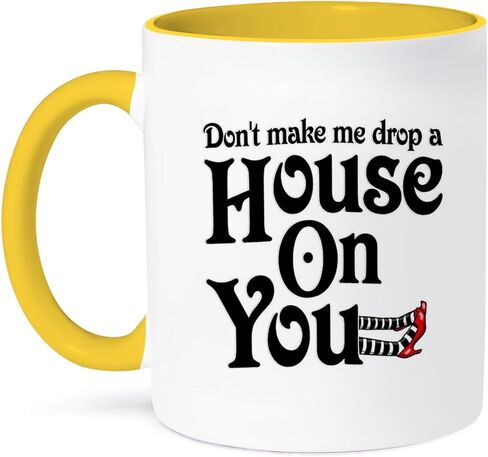 3dRose Don’t Make me Drop a House on You Mug, 11 oz, Black in Kuwait