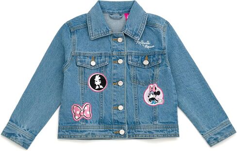 Disney Junior Girls Denim Jacket Toddler to Big Kid Sizes (2T - 14-16) in Saudi Arabia