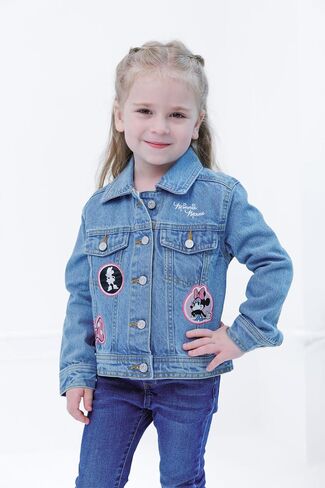 Disney Junior Girls Denim Jacket Toddler to Big Kid Sizes (2T - 14-16) in Saudi Arabia
