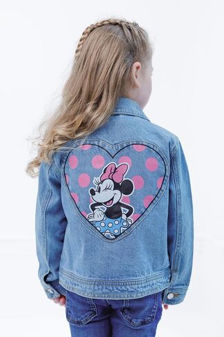 Disney Junior Girls Denim Jacket Toddler to Big Kid Sizes (2T - 14-16) in Saudi Arabia