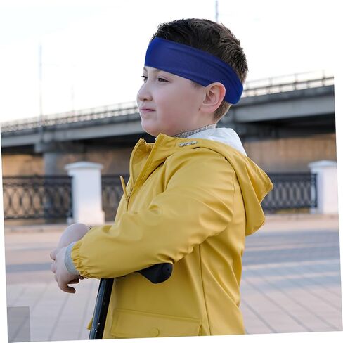 6Pcs Sports Headbands Stretchy Breathable Sweat Absorbent Bands for Soccer and Fitness Activities Comfortable Fit for All Ages in Saudi Arabia