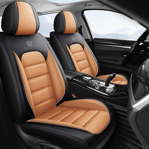 أغطية مقاعد لكرنفال Kia Carnival 2022-2025 ، أغطية مقعد السيارة الجلدية الكاملة ، وأغطية مقاعد مقاعد مقاومة للماء ، ومقاعد الغطاء الداخلي غير القابل للتنفس للسيارات (القهوة السوداء) in Saudi Arabia