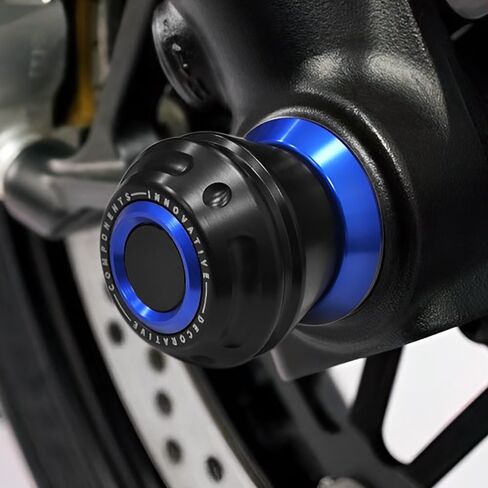 مزلقة محور دراجة نارية MODER للدراجة النارية ل CBR600RR 2004-2023 الحماية المتساقطة حماية المحور الأمامي من لوحة CRBR CBR 600 RR CBR 600RR (الأزرق) in Saudi Arabia