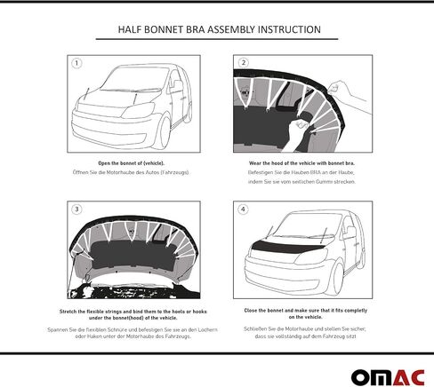 Omac Car Bonnet Mask Bra for VW Golf MK4 1998-2006 Black 1 PC in Saudi Arabia