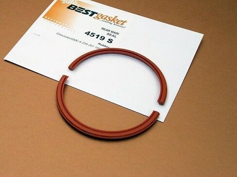 Rubber Rear Main Bearing Seal Compatible with 1956-1963 Chevy Gmc 235 261 in Saudi Arabia
