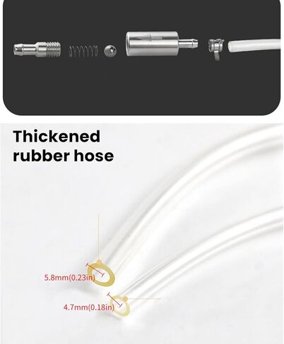 Brake Bleeder Hose - One Way Check Valve Tube Bleeding Tool Kit, Brake Bleeder for Hydraulic System Bleeding Car Motorcycle Clutch (2PCS) in Kuwait