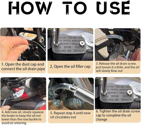 Brake Bleeder Hose - One Way Check Valve Tube Bleeding Tool Kit, Brake Bleeder for Hydraulic System Bleeding Car Motorcycle Clutch (2PCS) in Kuwait