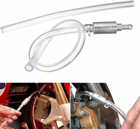 Brake Bleeder Hose - One Way Check Valve Tube Bleeding Tool Kit, Brake Bleeder for Hydraulic System Bleeding Car Motorcycle Clutch (2PCS) in Kuwait