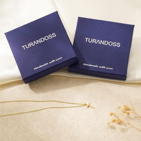 Turandoss Gold Cross Necklace for Women - Dainty 14K Gold Plated Cross Necklace Layered Beaded Infinity CZ Holy Mary Medal Pendant Necklaces for Women Trendy Faith Jewelry First Communion Gifts in Saudi Arabia