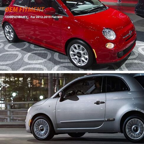 ADIIL استبدال غطاء المصباح الجانبي للمصد الخلفي متوافق مع 2012-2017 Fiat 500 Pop Lounge، استبدل مصابيح العلامات الجانبية OEM in Saudi Arabia