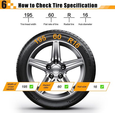 Snow Chains, Thickened and Wear-Resistant High Carbon Steel Anti Slip Tire Chain for Light Truck, Pickups, and SUVs, Set of 2 (220245) in Kuwait