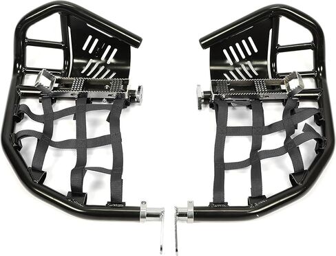 NERF BARS قدم القدم مع واقي الكعب ، متوافق مع 1999-2024 Honda 400EX 400X (NERFS Black & Black Nets) in Kuwait