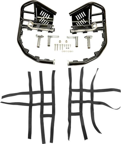 NERF BARS قدم القدم مع واقي الكعب ، متوافق مع 1999-2024 Honda 400EX 400X (NERFS Black & Black Nets) in Kuwait