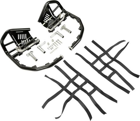 NERF BARS قدم القدم مع واقي الكعب ، متوافق مع 1999-2024 Honda 400EX 400X (NERFS Black & Black Nets) in Kuwait