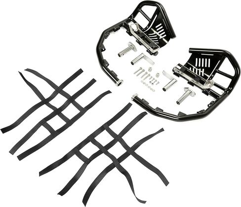 NERF BARS قدم القدم مع واقي الكعب ، متوافق مع 1999-2024 Honda 400EX 400X (NERFS Black & Black Nets) in Kuwait