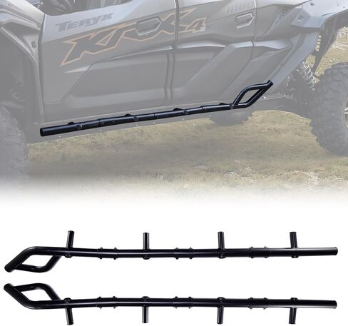 A & UTV Pro Nerf Bars Sliders Rock Rock for Kawasaki Teryx Krx4 1000 ، أنابيب فولاذية شديدة التحمل ، بارات جانبية من الأشجار المدمجة لـ Kawasaki Teryx Krx 4 1000 2023 2024 2025 إكسسوارات ، 4 مقعد in Saudi Arabia