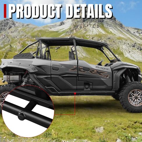 A & UTV Pro Nerf Bars Sliders Rock Rock for Kawasaki Teryx Krx4 1000 ، أنابيب فولاذية شديدة التحمل ، بارات جانبية من الأشجار المدمجة لـ Kawasaki Teryx Krx 4 1000 2023 2024 2025 إكسسوارات ، 4 مقعد in Saudi Arabia