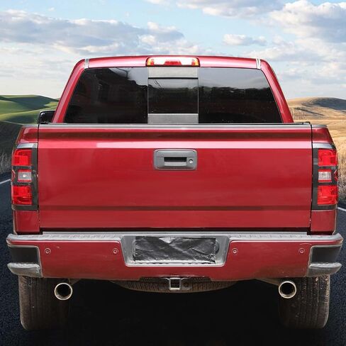 Voodonala لـ Chevy Silverado 2014-2018 غطاء مصباح الذيل الخلفي متوافق مع شيفروليه سيلفرادو 2014-2018 (2pcs/set ، ألياف الكربون الأسود) in Saudi Arabia