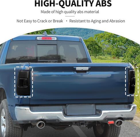 يغطي ضوء الذيل Jecar ملحقات مصباح خلفي مدخن من الخليط الخفيف ملحقات خارجية متوافقة مع Dodge Ram 2018-2024 ضوء الفرامل المحدد ، الأسود المدخن in Saudi Arabia