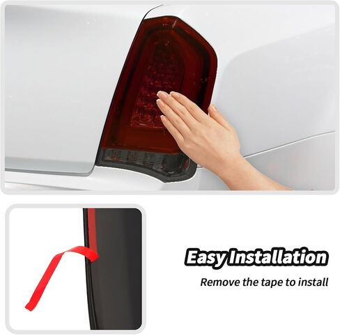 Jecar Smoked Tail Light Cover 3rd ثالث فرامل تغطية ضوء الحرس تقليم لعام 2015-2024 كرايسلر 300/300C in Saudi Arabia