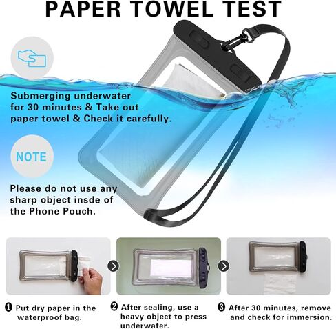 Gartmost 7 Pcs Waterproof Phone Pouch, Universal IPX8 Floating Waterproof Cell Phone Case Dry Bag, Compatible with Most Cell Phone on Market, Waterproof Phone Protector for Beach Swimming in Saudi Arabia