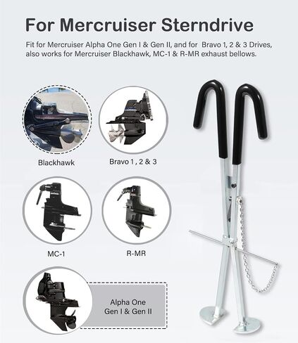 TOURSME العادم BELLOWS Expander Tool 91-45497A1 و Bellow Retainer Ring Sleeve Tool 91-818162 لـ Mercury Mercruiser Alpha 1 Gen 2 Bravo Blackhawk in Saudi Arabia