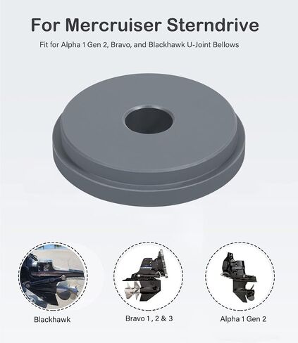 TOURSME العادم BELLOWS Expander Tool 91-45497A1 و Bellow Retainer Ring Sleeve Tool 91-818162 لـ Mercury Mercruiser Alpha 1 Gen 2 Bravo Blackhawk in Saudi Arabia