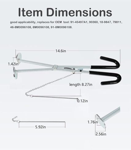 TOURSME العادم BELLOWS Expander Tool 91-45497A1 و Bellow Retainer Ring Sleeve Tool 91-818162 لـ Mercury Mercruiser Alpha 1 Gen 2 Bravo Blackhawk in Saudi Arabia