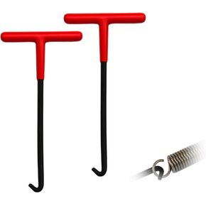 Motorcycle Exhaust Spring Hook, Spring Removal Tool, T Shaped Handle Exhaust Pipe Spring Puller Installer Hooks Tool with Rubber Coating, Car Accessories Fit for Most Vehicles (Red+Black) in Saudi Arabia