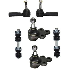 6pc Ball Tie Rods Sway Bar for Bonneville for Aurora for Seville for DeVille for Riviera for Park Avenue for LeSabre 2 Front Lower Joints 2 Outer Rod Ends 2 in Kuwait