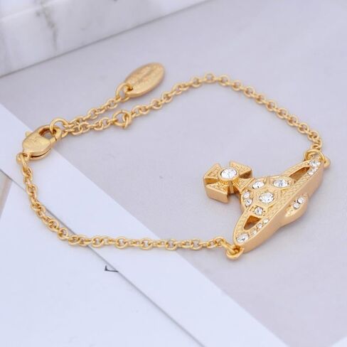 Colorful Honeycomb Saturn Bracelet for Women – Handmade Alloy Planet Jewelry with Shining Crystal Quartz in Kuwait