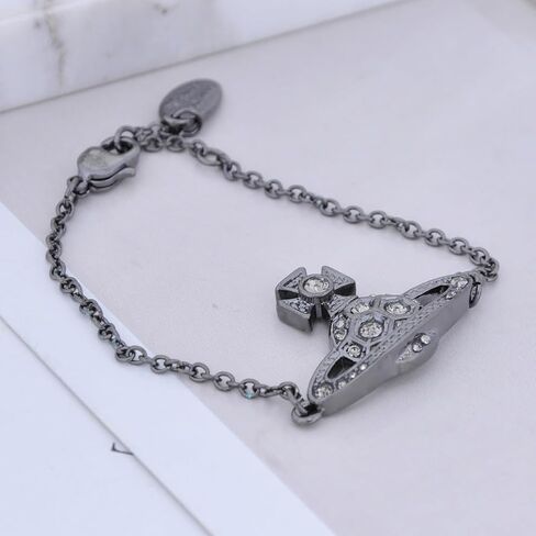 Colorful Honeycomb Saturn Bracelet for Women – Handmade Alloy Planet Jewelry with Shining Crystal Quartz in Kuwait