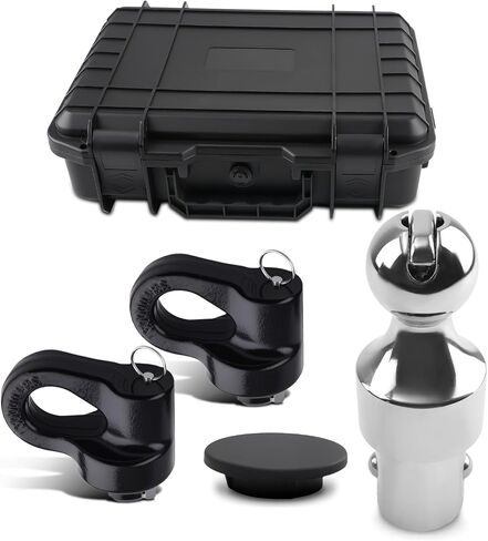 MaxPeedingRods Groenseck Hitch Ball Kit for Ford F250 F350 F450 Super Duty 2013-2024 ، Chevrolet Silverado/GMC Sierra 2500 3500 HD & Nissan Titan XD 2016-2024 ، 2-5/16 inch groineck ، 38،000 lbs. in Kuwait