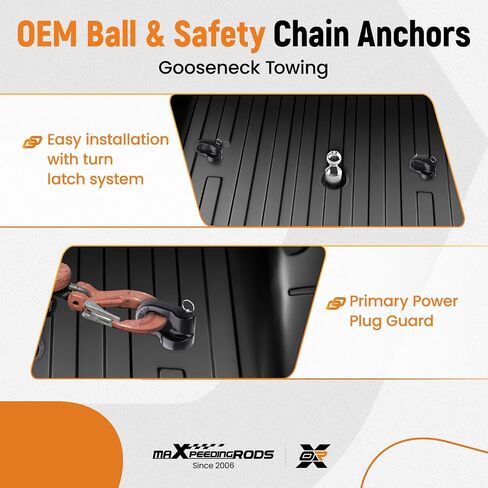 MaxPeedingRods Groenseck Hitch Ball Kit for Ford F250 F350 F450 Super Duty 2013-2024 ، Chevrolet Silverado/GMC Sierra 2500 3500 HD & Nissan Titan XD 2016-2024 ، 2-5/16 inch groineck ، 38،000 lbs. in Kuwait