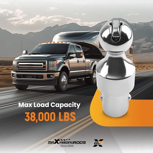 MaxPeedingRods Groenseck Hitch Ball Kit for Ford F250 F350 F450 Super Duty 2013-2024 ، Chevrolet Silverado/GMC Sierra 2500 3500 HD & Nissan Titan XD 2016-2024 ، 2-5/16 inch groineck ، 38،000 lbs. in Kuwait