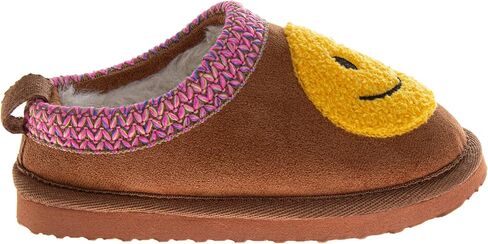 Josmo Girls Boys Kids Slippers Thick Sole - Comfy Moccasins Slides Faux Fur Soft Bedroom Foam House Shoes - Little Kid/Big Kid in Saudi Arabia