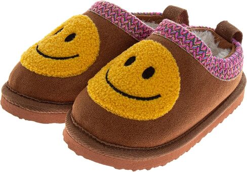Josmo Girls Boys Kids Slippers Thick Sole - Comfy Moccasins Slides Faux Fur Soft Bedroom Foam House Shoes - Little Kid/Big Kid in Saudi Arabia