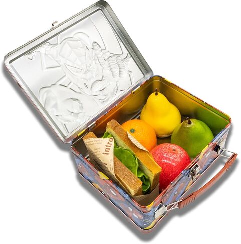 Fast Forward Marvel Spiderman Lunch Box for Kids | Spiderman Tin Lunchbag for Boys, Girls, Unisex | Tin Lunchbox Storage, Toddler Snack Box, Bookbag Accessory | Ages 3+ in Saudi Arabia