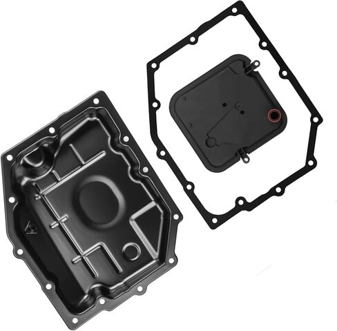 Transmission Oil Pan with Gasket Drain Plug Fit for Ram 1500 2500 3500 & Fit for Jeep Grand Cherokee & Fit for Dodge Charger, Challenger, Charger & Fit for Chrysler 300, 8 Speed Transmission in Saudi Arabia